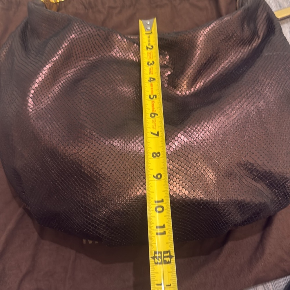 Michael Kors Rare Skorpios metallic finished snakeskin bag - Picture 11 of 11